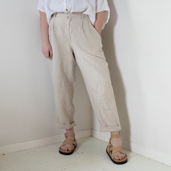 Liz Claiborne Pants - Vintage Linen Blend Trousers